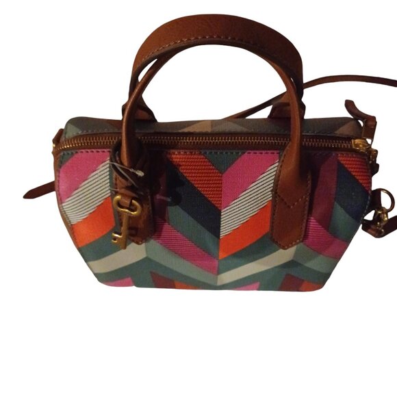 Fossil Fiona Multi-Color Handbag/Crossbody NWOT - Picture 3 of 8